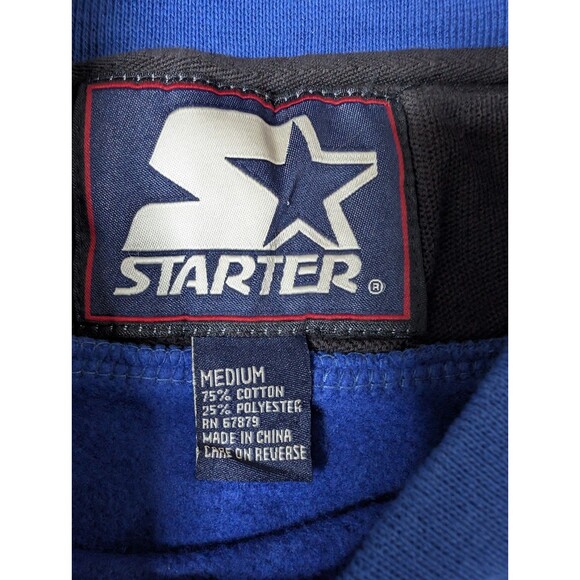 Vintage Starter Embroidered New England Patriots Blue Sweatshirt Medium - Picture 5 of 12